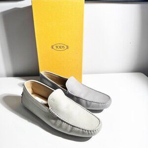 Tod's Gray Leather Men's Loafers